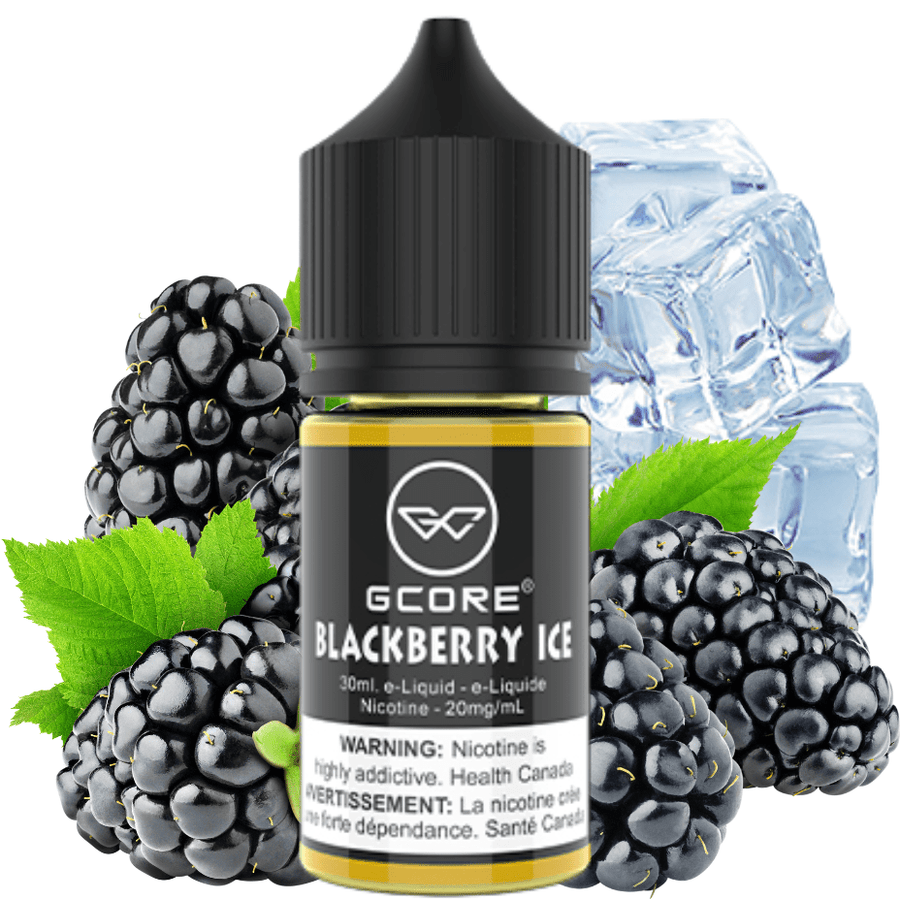 Blackberry Ice Salt by Gcore E-Liquid-30ml 30ml / 10mg Airdrie Vape SuperStore and Bong Shop Alberta Canada