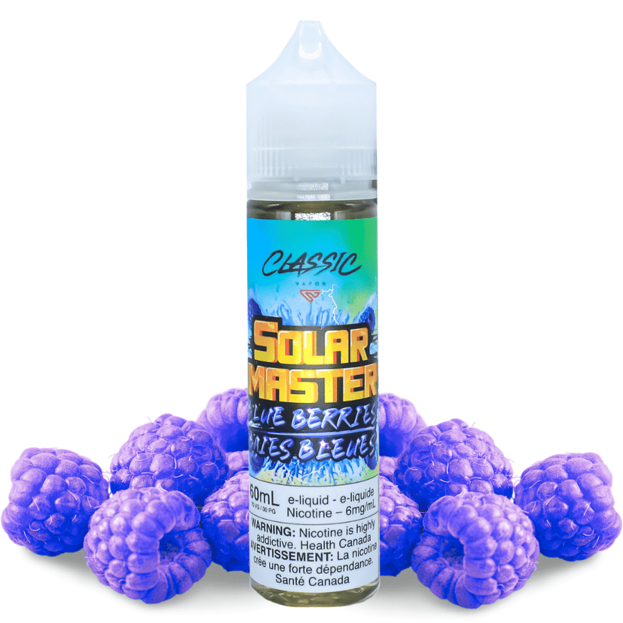 Blue Berries by Solar Master E-Liquid 60mL / 3mg Airdrie Vape SuperStore and Bong Shop Alberta Canada