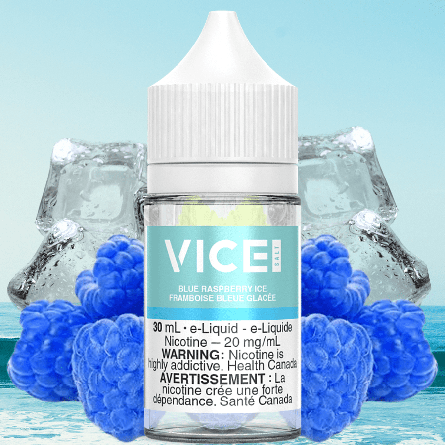 Blue Raspberry Ice by Vice Salt E-Liquid 12mg Airdrie Vape SuperStore and Bong Shop Alberta Canada
