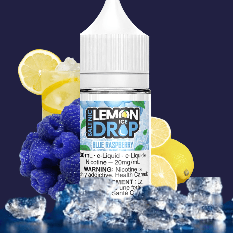 Blue Raspberry Iced Salts by Lemon Drop E-Liquid Airdrie Vape SuperStore and Bong Shop Alberta Canada