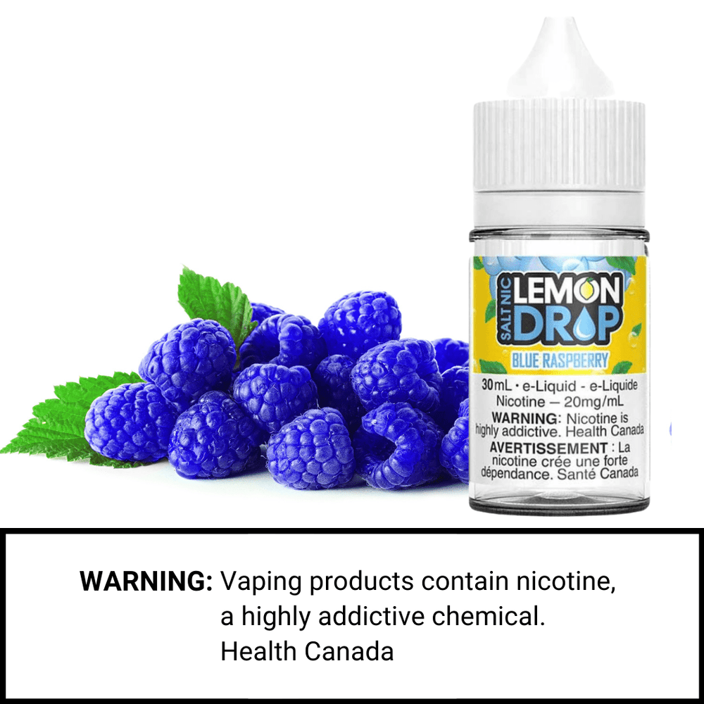 Blue Raspberry Salts by Lemon Drop E-liquid Airdrie Vape SuperStore and Bong Shop Alberta Canada