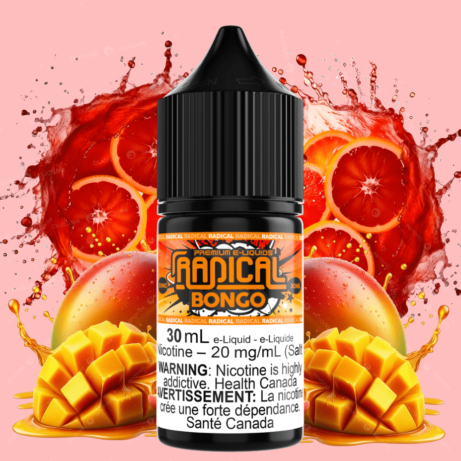 Bongo Salt Nic by Radical E-liquid Airdrie Vape SuperStore and Bong Shop Alberta Canada