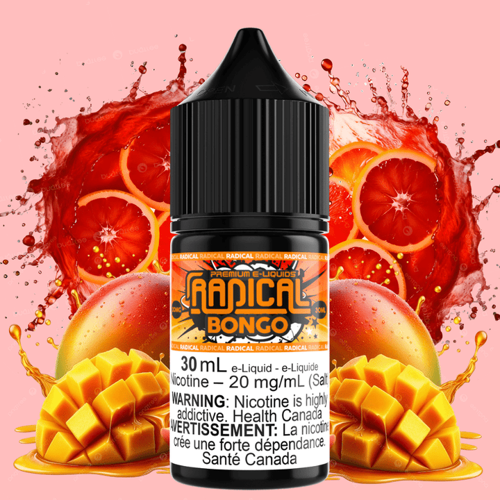 Bongo Salt Nic by Radical E-liquid Airdrie Vape SuperStore and Bong Shop Alberta Canada