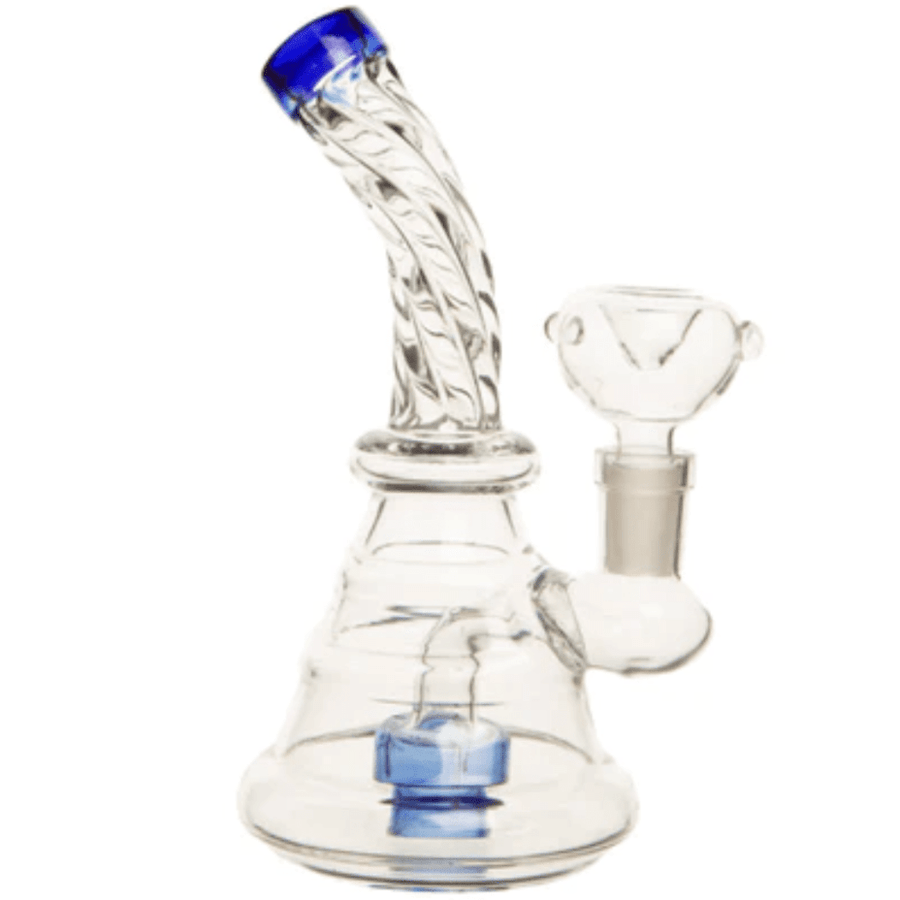 Bongs Under $50-FX 6" Twisted Rig Blue Airdrie Vape SuperStore and Bong Shop Alberta Canada