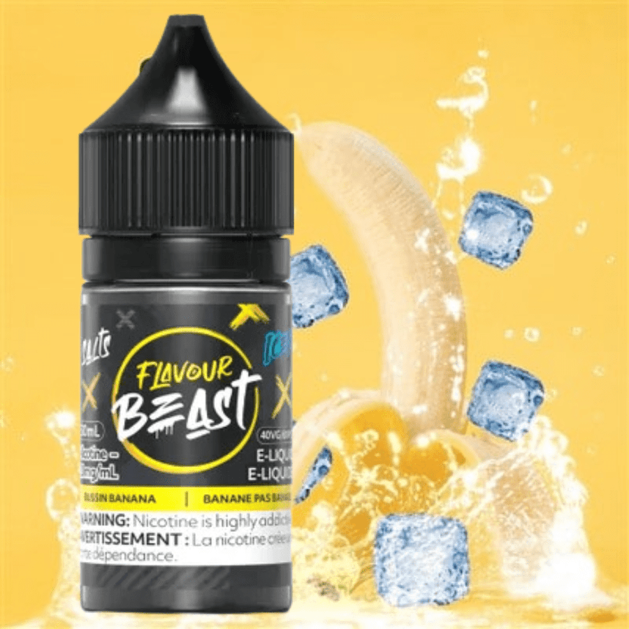 Bussin Banana Iced Salts by Flavour Beast E-Liquid 30ml / 20mg Airdrie Vape SuperStore and Bong Shop Alberta Canada