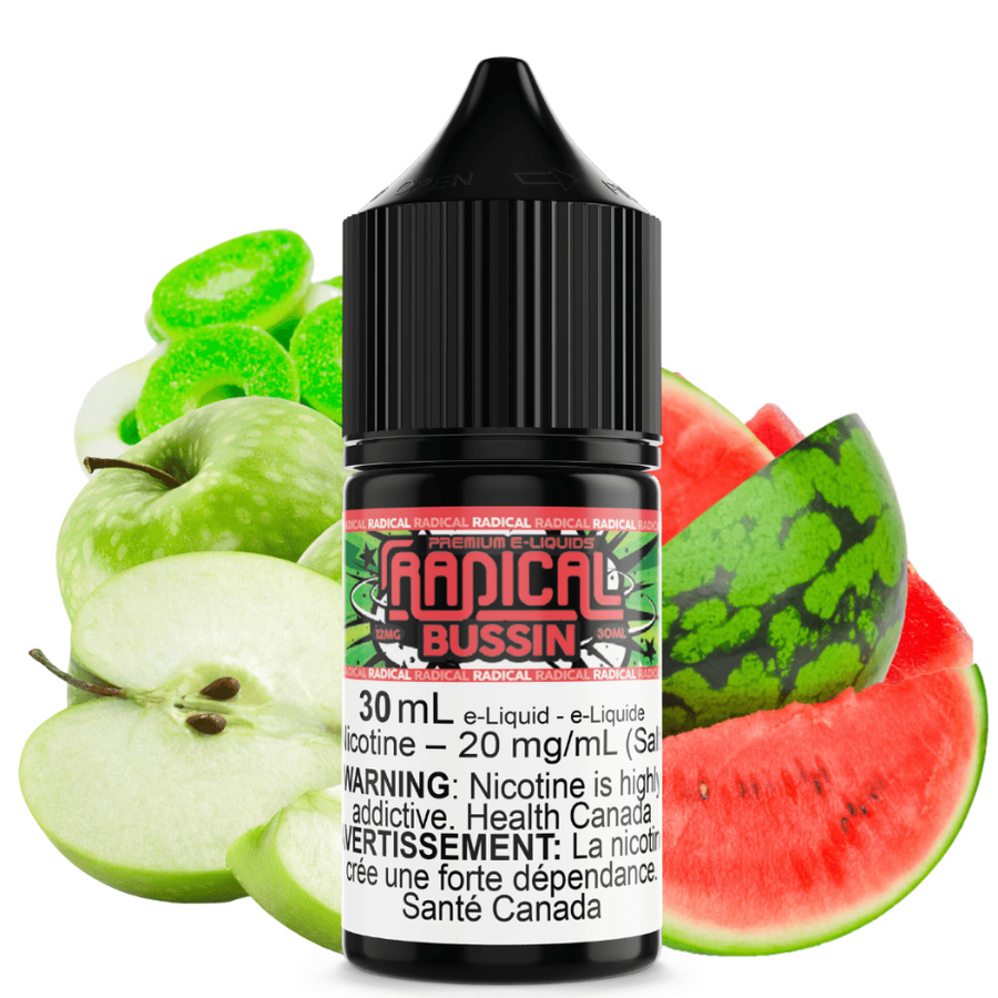 Bussin Salt Nic by Radical E-liquid 30ml / 12mg Airdrie Vape SuperStore and Bong Shop Alberta Canada