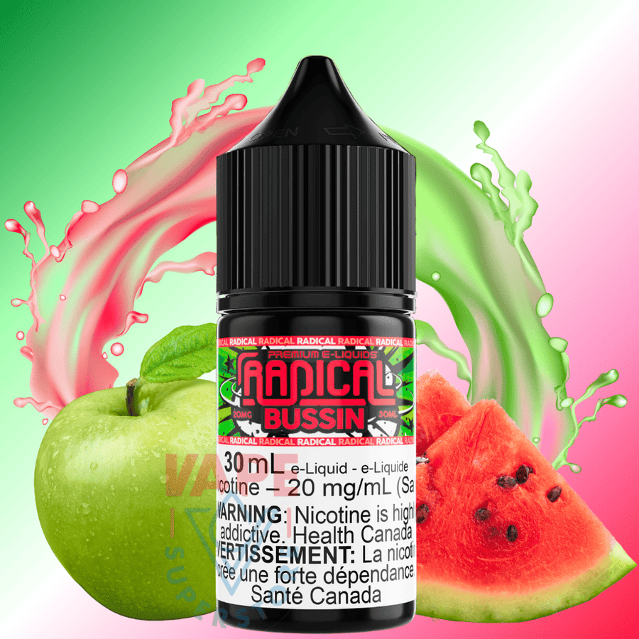 Bussin Salt Nic by Radical E-liquid Airdrie Vape SuperStore and Bong Shop Alberta Canada