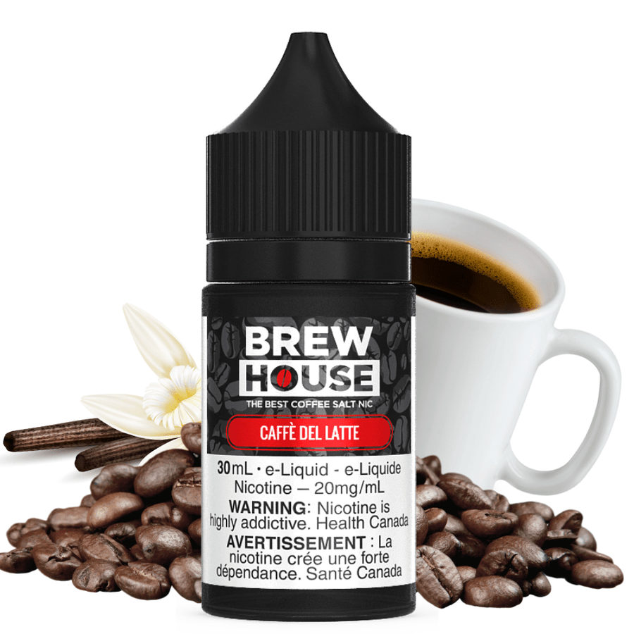 Caffe Del Latte Salt by Brew House E-Liquid 30ml / 20mg Airdrie Vape SuperStore and Bong Shop Alberta Canada