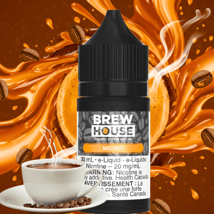 Caramello Macchiato Salt by Brew House E-Liquid 30ml / 20mg Airdrie Vape SuperStore and Bong Shop Alberta Canada