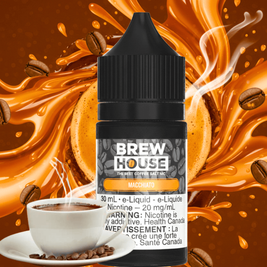 Caramello Macchiato Salt by Brew House E-Liquid 30ml / 20mg Airdrie Vape SuperStore and Bong Shop Alberta Canada