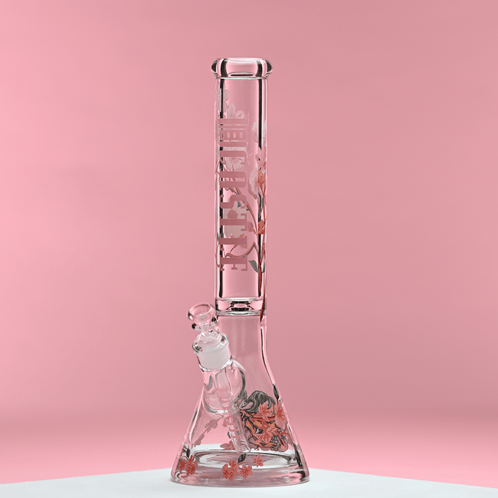 Castle 9mm Cherry Blossom Beaker-16" Airdrie Vape SuperStore and Bong Shop Alberta Canada
