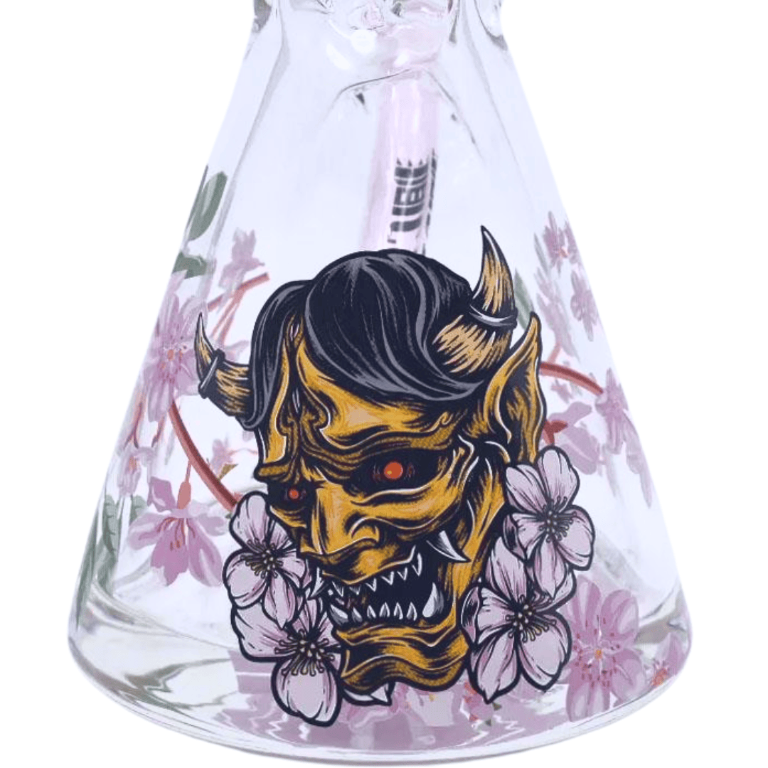 Castle 9mm Cherry Blossom Beaker-16" Airdrie Vape SuperStore and Bong Shop Alberta Canada