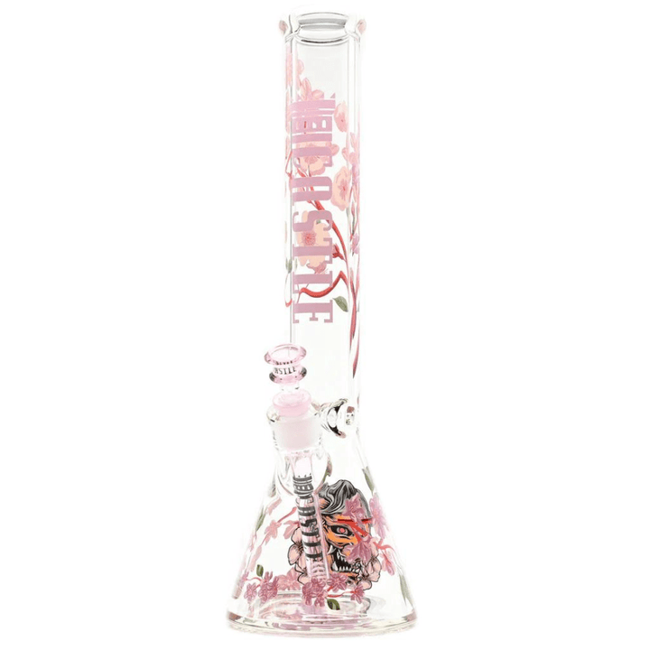 Castle Glassworks Cherry Blossom 9mm Beaker-16" 16" / 9mm w/ 12mm Base Airdrie Vape SuperStore and Bong Shop Alberta Canada