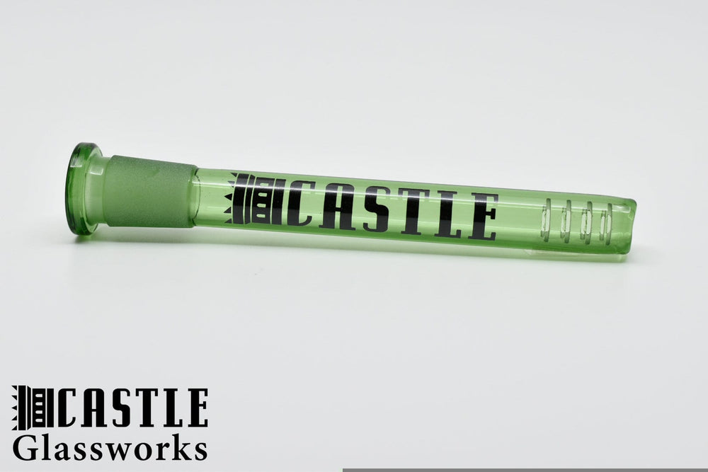 Castle Glassworks Colored Downstem Green Airdrie Vape SuperStore and Bong Shop Alberta Canada