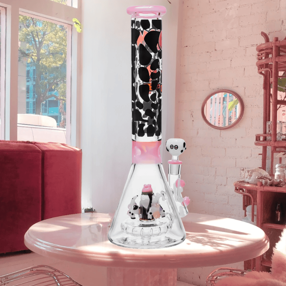 Cheech Glass 7mm Cowabong Milky Beaker w/UFO Perc-16" Airdrie Vape SuperStore and Bong Shop Alberta Canada