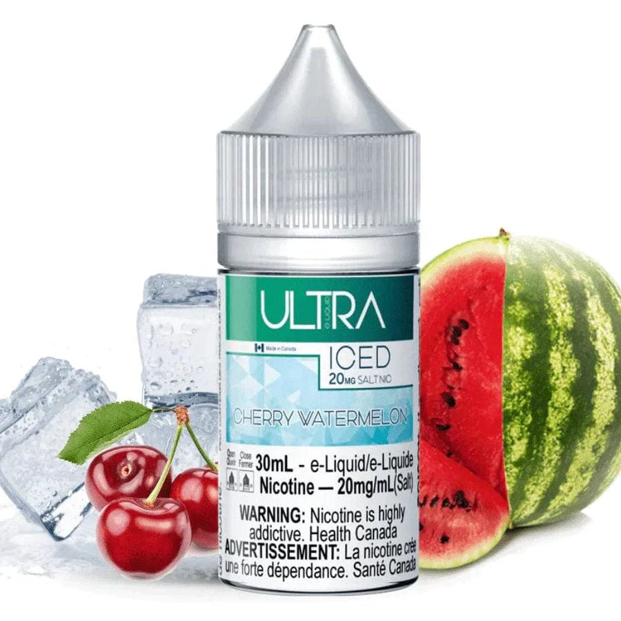 Cherry Watermelon Ice Salt by Ultra Fog E-Liquid 30mL / 10mg Airdrie Vape SuperStore and Bong Shop Alberta Canada