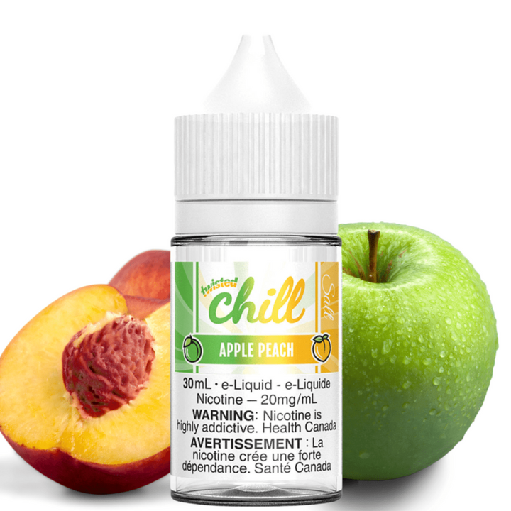 Chill E-Liquid Apple Peach Salts by Chill E-Liquid 12mg Apple Peach Salts by Chill E-Liquid-Airdrie Vape SuperStore Alberta