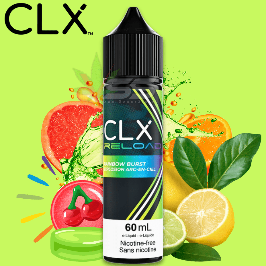 CLX Reload Freebase 60ml-Rainbow Burst 60ml / 3mg Airdrie Vape SuperStore and Bong Shop Alberta Canada