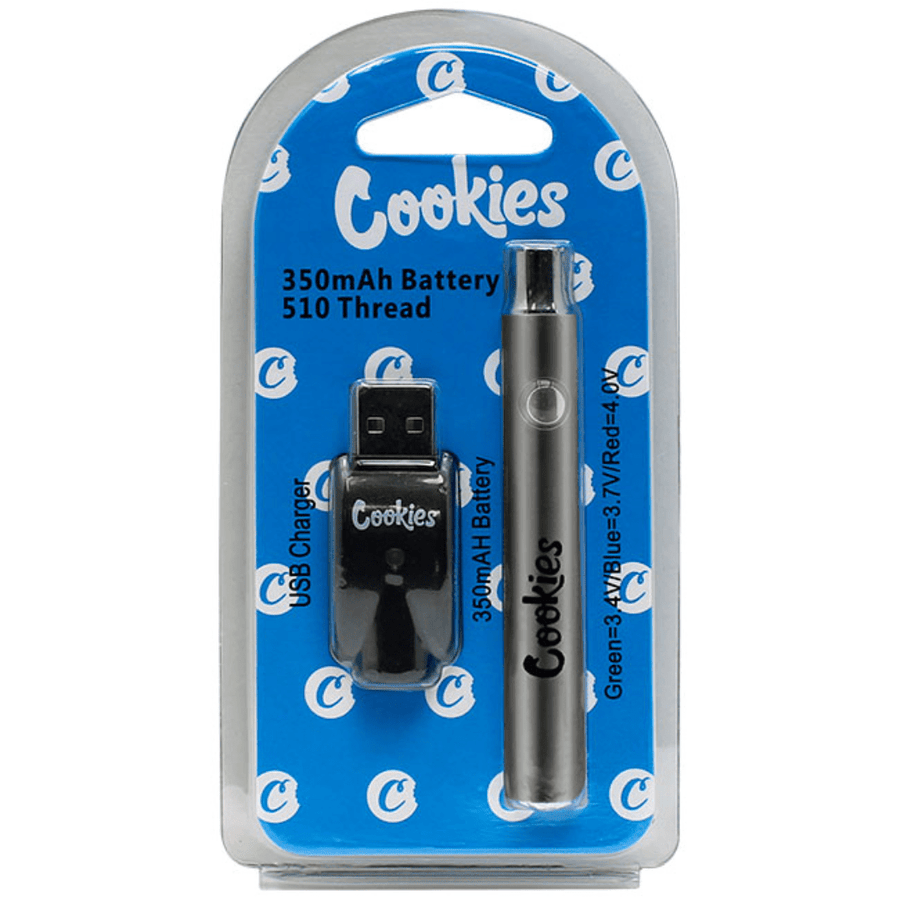 Cookies Slim Twist 510 Battery 350 mAh Silver Airdrie Vape SuperStore and Bong Shop Alberta Canada