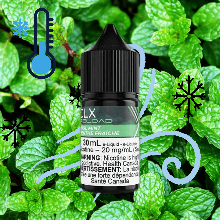 Cool Mint Salt by CLX Reload E-Liquid 30mL / 10mg Airdrie Vape SuperStore and Bong Shop Alberta Canada