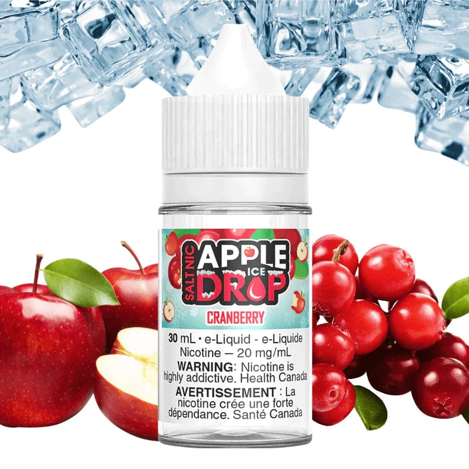 Cranberry Ice Salts by Apple Drop E-Liquid 30ml / 12mg Airdrie Vape SuperStore and Bong Shop Alberta Canada
