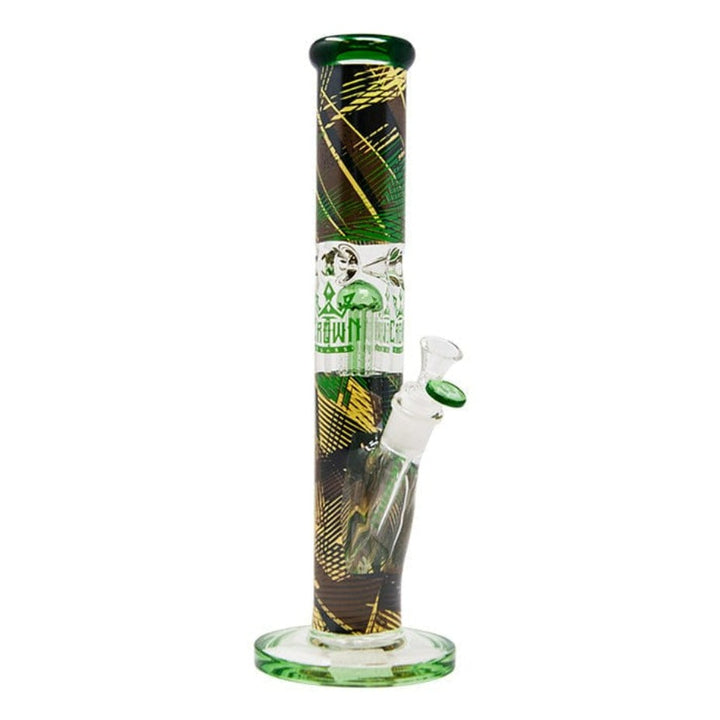 Crown Glass Tree Perc 14" Bongs by The Funk Collection 9mm Green Airdrie Vape SuperStore and Bong Shop Alberta Canada