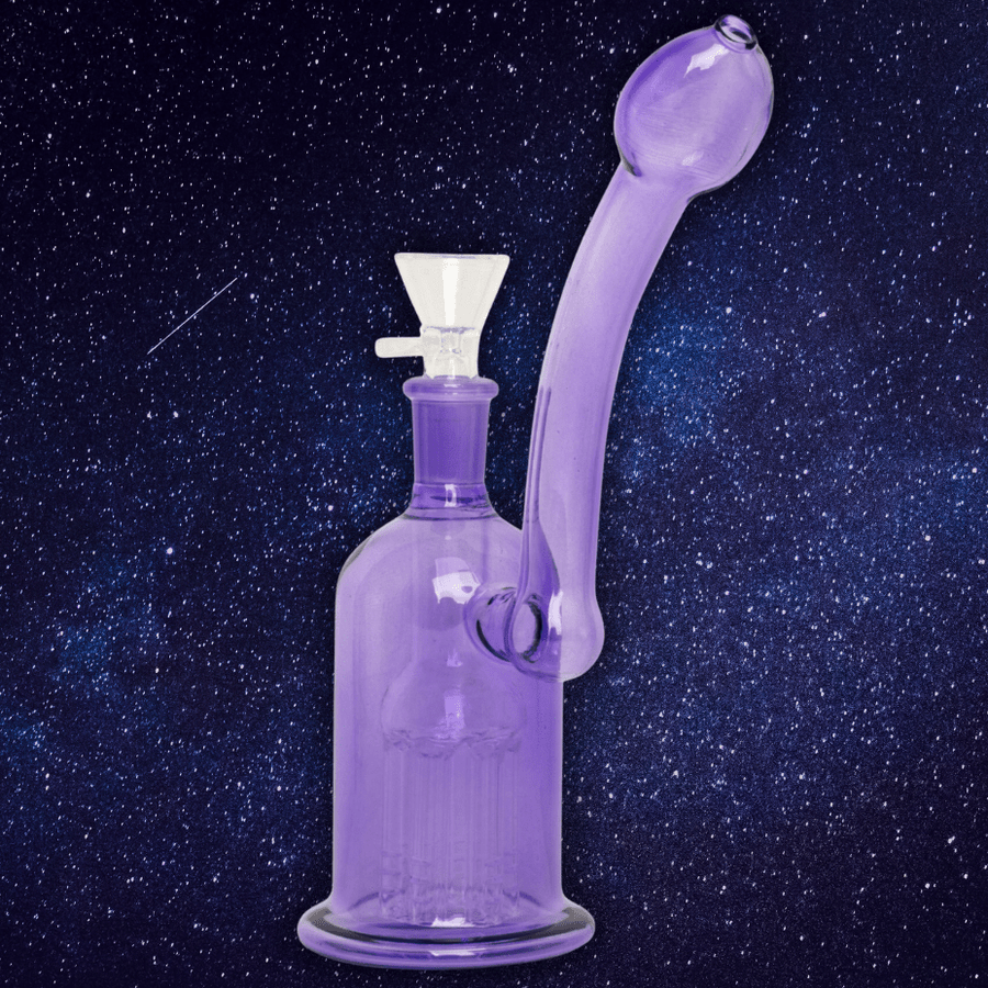 Day Glow Bubbler w/6-Arm Tree Perc 6" 6" / Purple Airdrie Vape SuperStore and Bong Shop Alberta Canada
