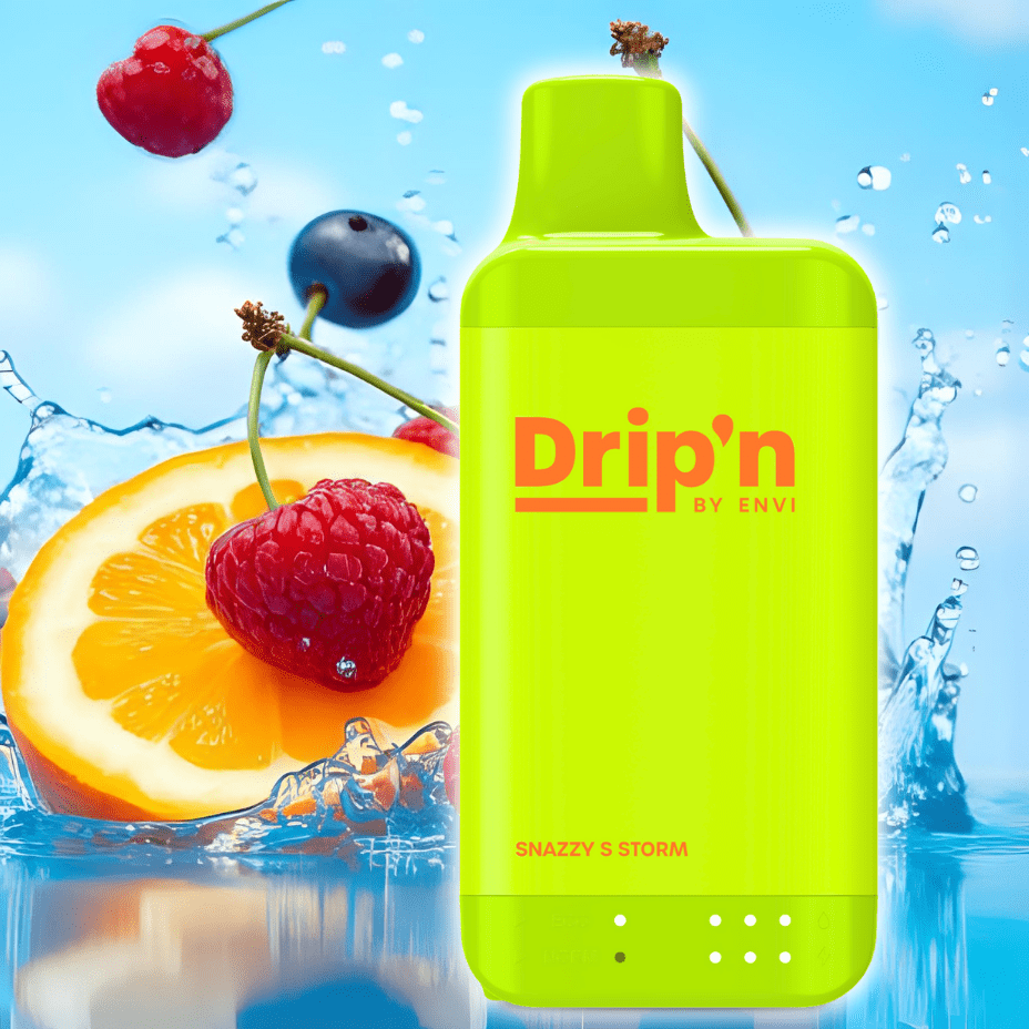 Drip'n by Envi 16K Disposable Vape - Snazzy S Storm 8mL / 16000 Puffs / 20mg Airdrie Vape SuperStore and Bong Shop Alberta Canada