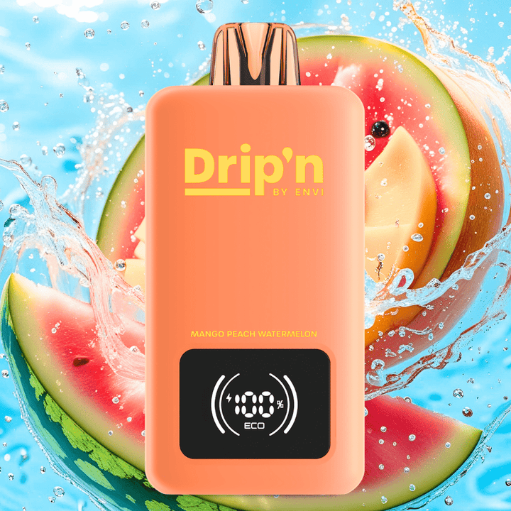 Drip'n by Envi 70K Disposable Vape - Mango Peach Watermelon 26mL / 70000 Puffs / 20mg Airdrie Vape SuperStore and Bong Shop Alberta Canada