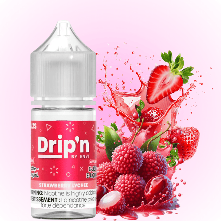 Drip'n by Envi Classics Salt-Strawberry Lychee 20mg / 30mL Airdrie Vape SuperStore and Bong Shop Alberta Canada