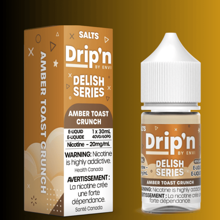 Drip'n by Envi Delish Salt-Amber Toast Crunch 20mg / 30mL Airdrie Vape SuperStore and Bong Shop Alberta Canada