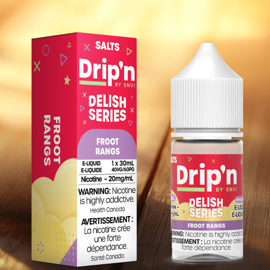 Drip'n by Envi Delish Salt-Froot Rangs 20mg / 30mL Airdrie Vape SuperStore and Bong Shop Alberta Canada