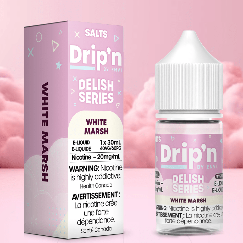 Drip'n by Envi Delish Salt-White Marsh 20mg / 30mL Airdrie Vape SuperStore and Bong Shop Alberta Canada