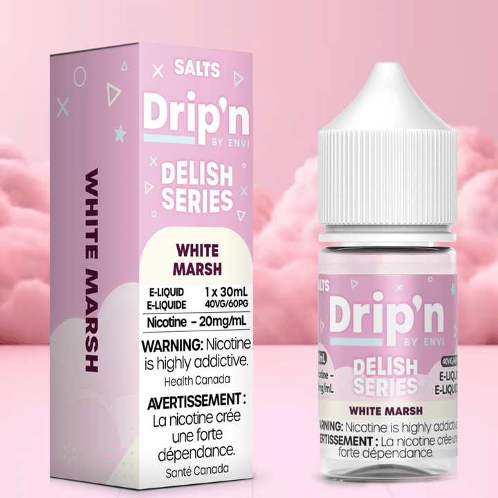 Drip'n by Envi Delish Salt-White Marsh 20mg / 30mL Airdrie Vape SuperStore and Bong Shop Alberta Canada