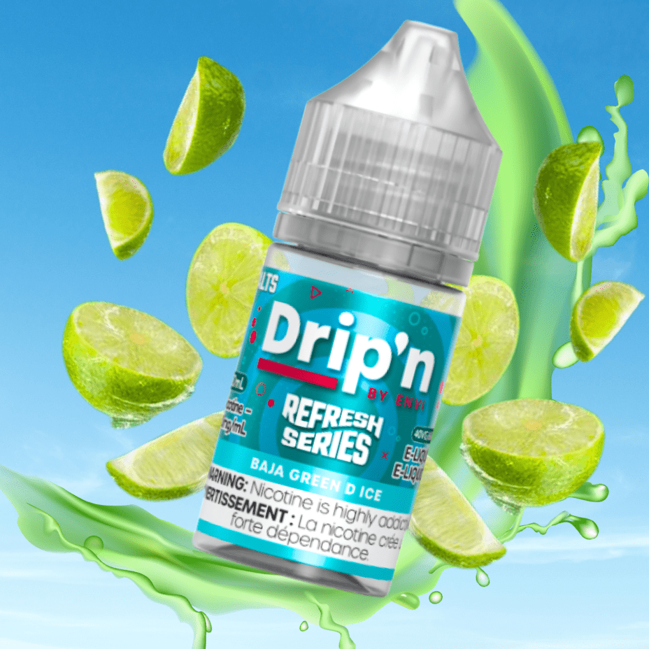 Drip'n by Envi Refresh Salt - Baja Green D Ice - Airdrie Vape SuperStore & Bong Shop Drip'n by Envi Refresh Salt - Baja Green D Ice - Airdrie Vape SuperStore & Bong Shop