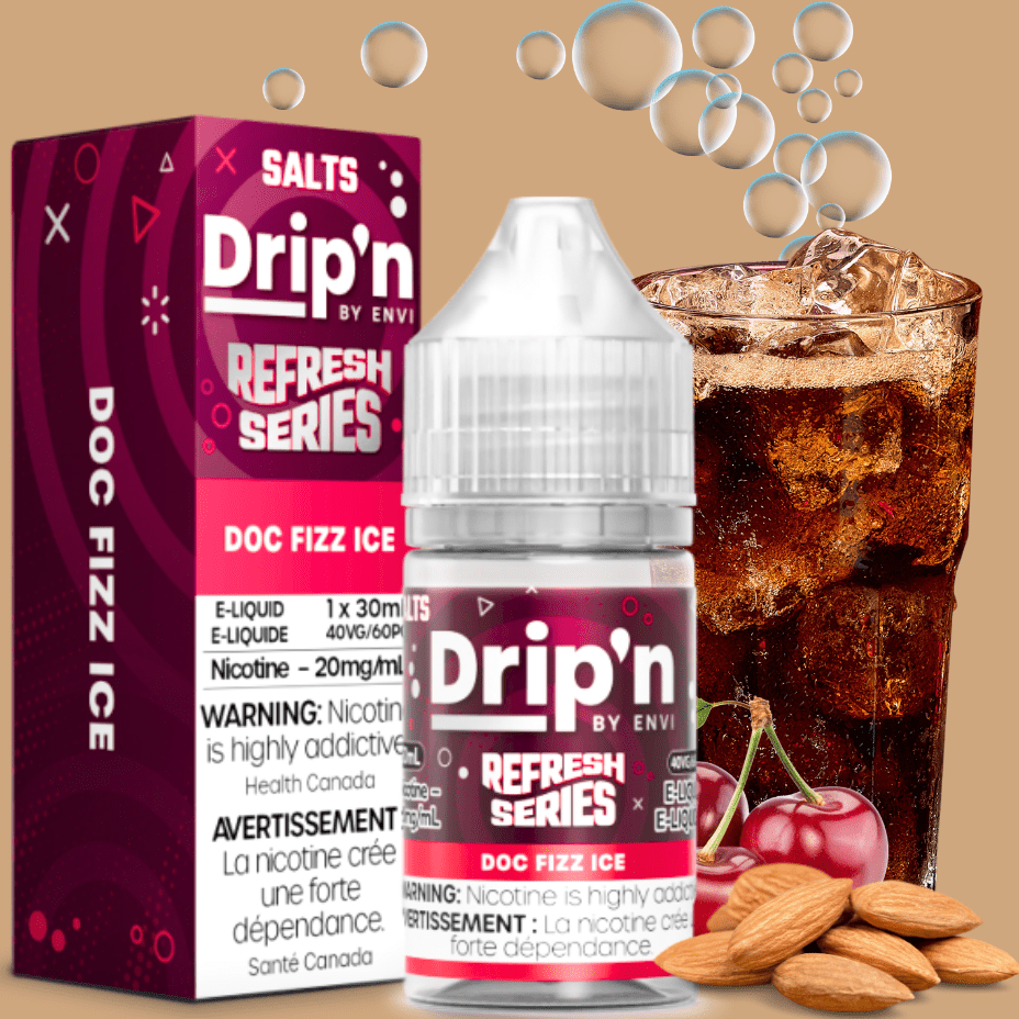 Drip'n by Envi Refresh Salt - Doc Fizz Ice - Airdrie Vape SuperStore & Bong  Shop