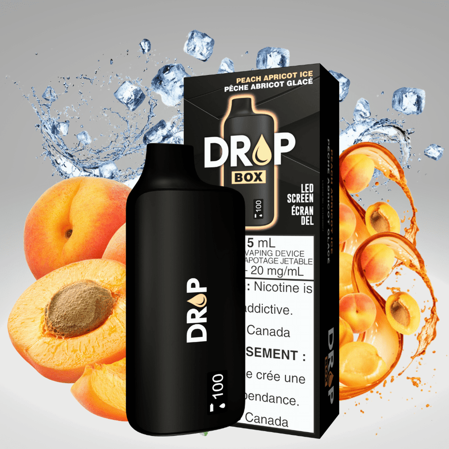 Drop Box 8500 Disposable Vape-Peach Apricot Ice 15ml / 8500Puffs Airdrie Vape SuperStore and Bong Shop Alberta Canada