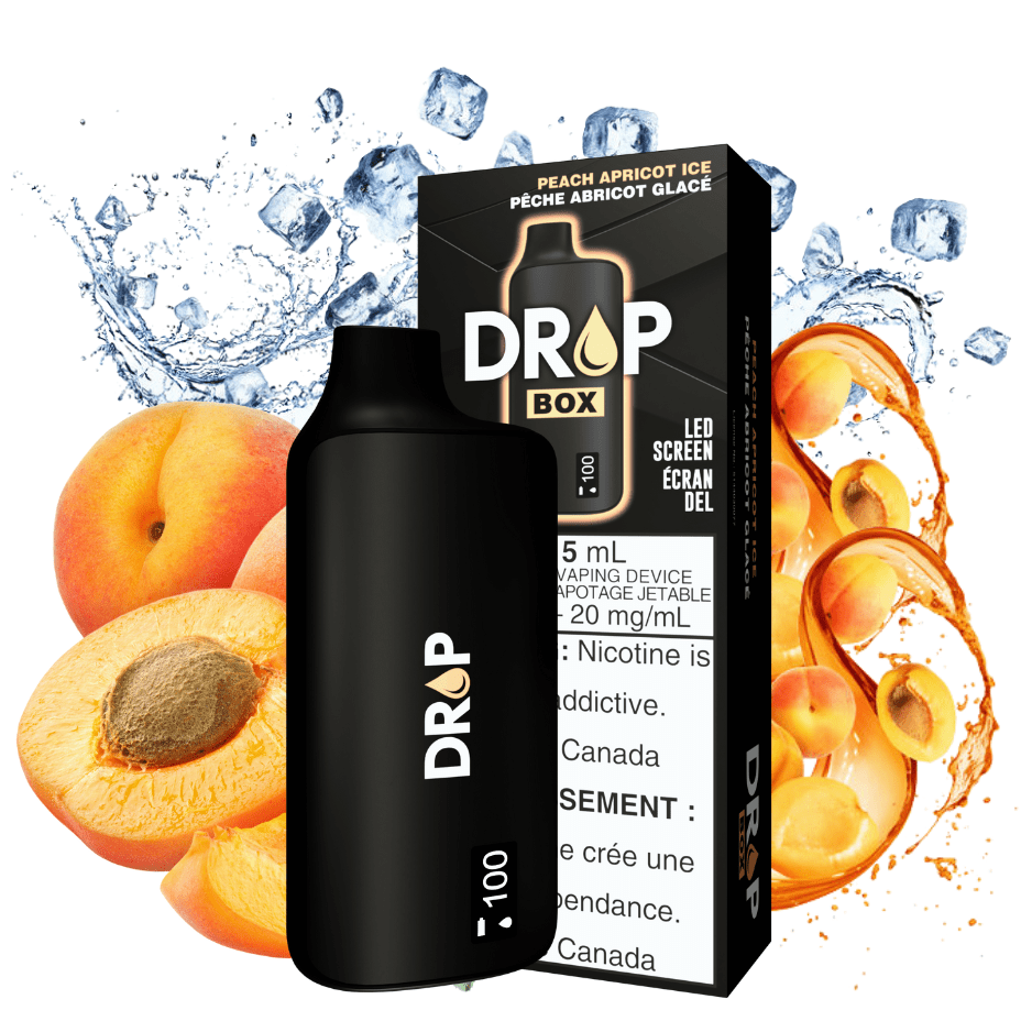 Drop Box Drop Box 8500 Disposable Vape-Peach Apricot Ice 15ml / 8500Puffs Drop Box 8500 Disposable Vape-Peach Apricot Ice-Airdrie Vape Alberta