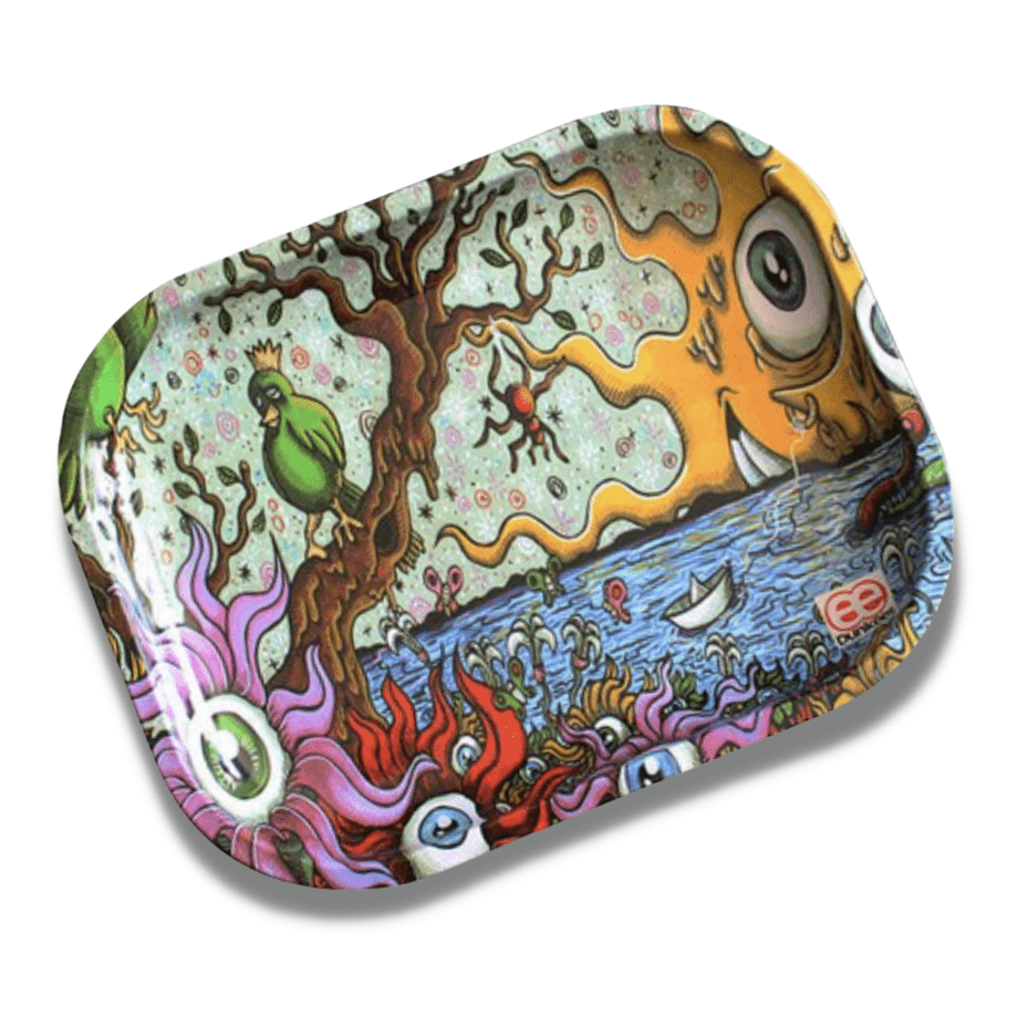 Dunkees Dunkees Rolling Tray-Flower Power 5.5x7.5” Dunkees Rolling Tray-Flower Power-Airdrie Vape SuperStore, AB, Canada