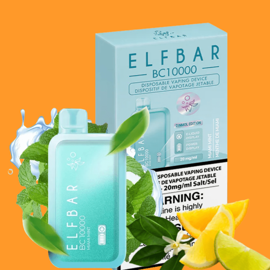 ElfBar BC10000 Disposable Vape-Miami Mint Airdrie Vape SuperStore and Bong Shop Alberta Canada