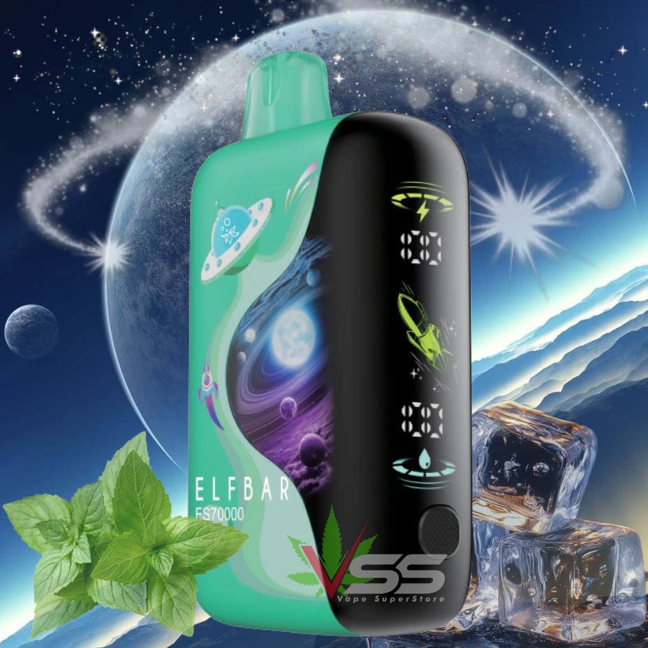 ELFBAR FS70K Disposable Vape - Miami Mint 70000 / 20mg Airdrie Vape SuperStore and Bong Shop Alberta Canada