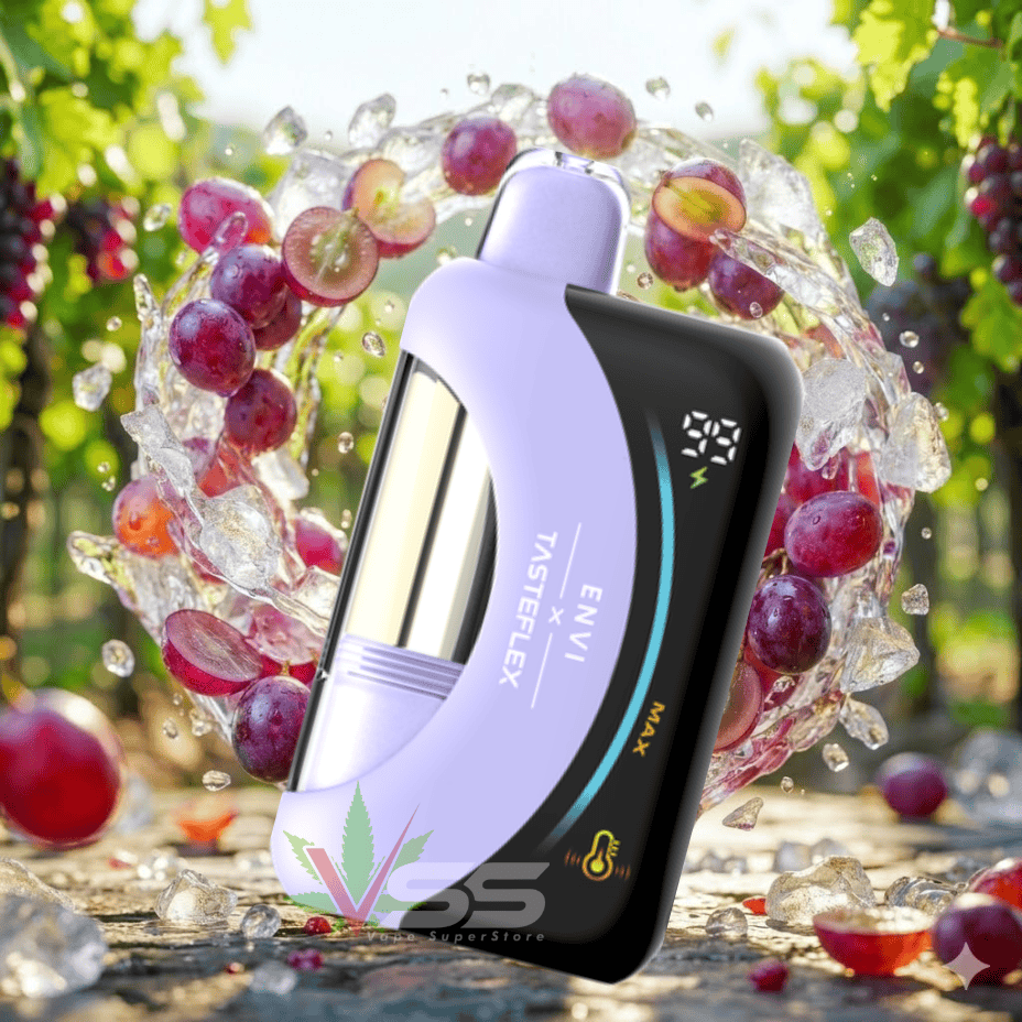 ENVI x Tasteflex Cresmo 125k Disposable Vape-Grape Ice Airdrie Vape SuperStore and Bong Shop Alberta Canada