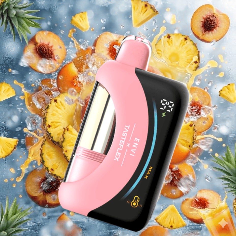 ENVI x Tasteflex Cresmo 125k Disposable Vape-Peach Fab Ice Airdrie Vape SuperStore and Bong Shop Alberta Canada