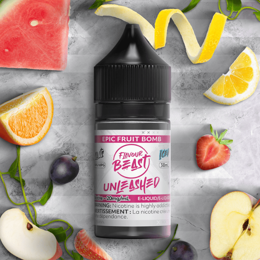 Epic Fruit Bomb Salts By Flavour Beast Unleashed E-liquid 30ml / 20mg Airdrie Vape SuperStore and Bong Shop Alberta Canada