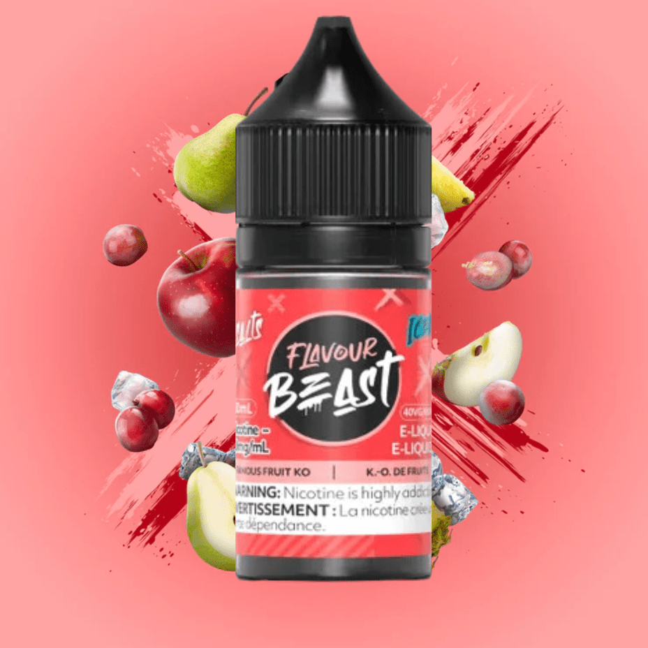 Famous Fruit KO Iced Salts by Flavour Beast E-Liquid 30ml / 20mg Airdrie Vape SuperStore and Bong Shop Alberta Canada