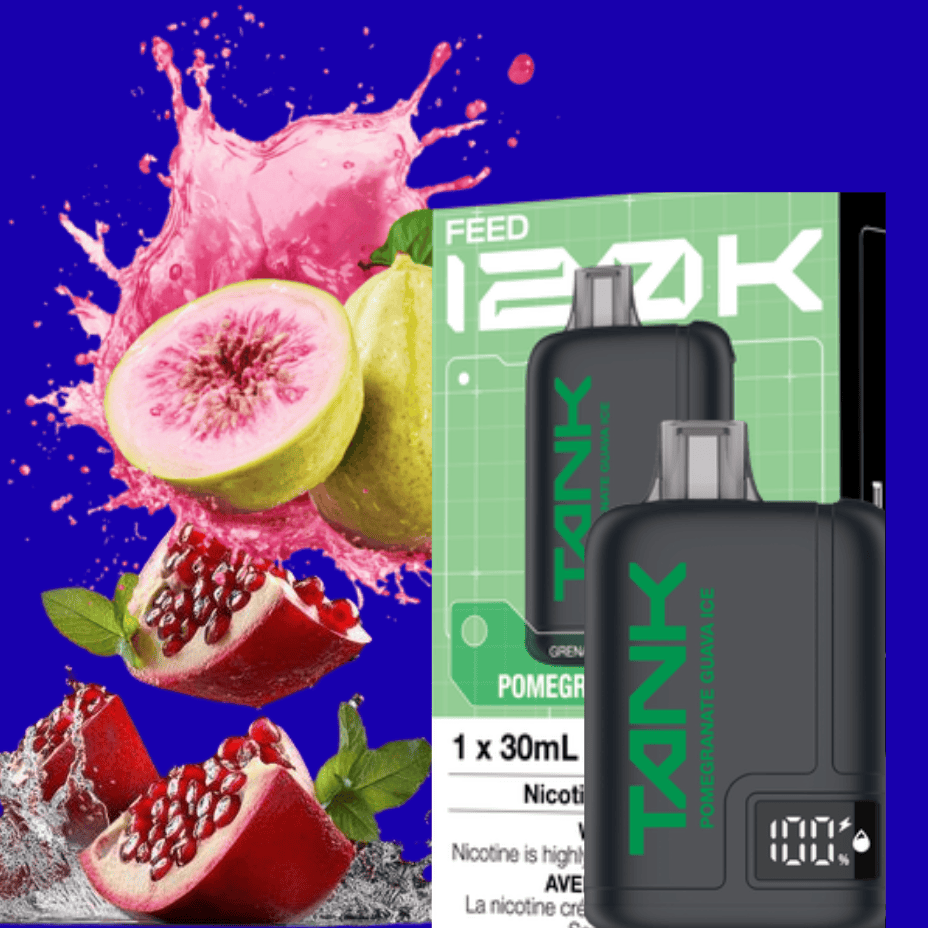 Feed Tank 120k Disposable Vape-Pomegranate Guava Ice Airdrie Vape SuperStore and Bong Shop Alberta Canada