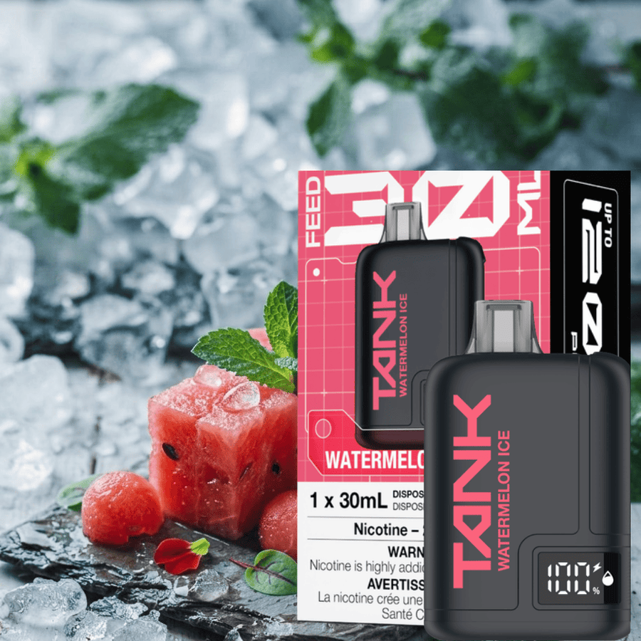 Feed Tank 120k Disposable Vape-Watermelon Ice 120000 Puffs / 20mg Airdrie Vape SuperStore and Bong Shop Alberta Canada