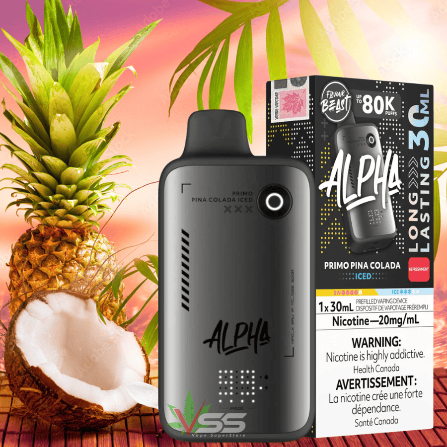 Primo Disposable Vape Flavour Beast Alpha 80K Disposable Vape-Primo Pina Colada Iced Primo Infused at Primo Disposable Vape Flavour Beast Alpha 80K Disposable Vape-Primo Pina Colada Iced Primo Infused at