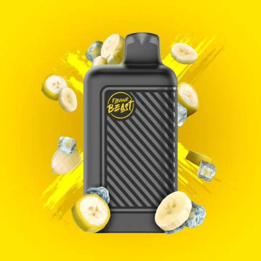 Flavour Beast Beast Mode 8K Disposable-Bussin' Banana Iced 20mg / 8000 Puffs Airdrie Vape SuperStore and Bong Shop Alberta Canada