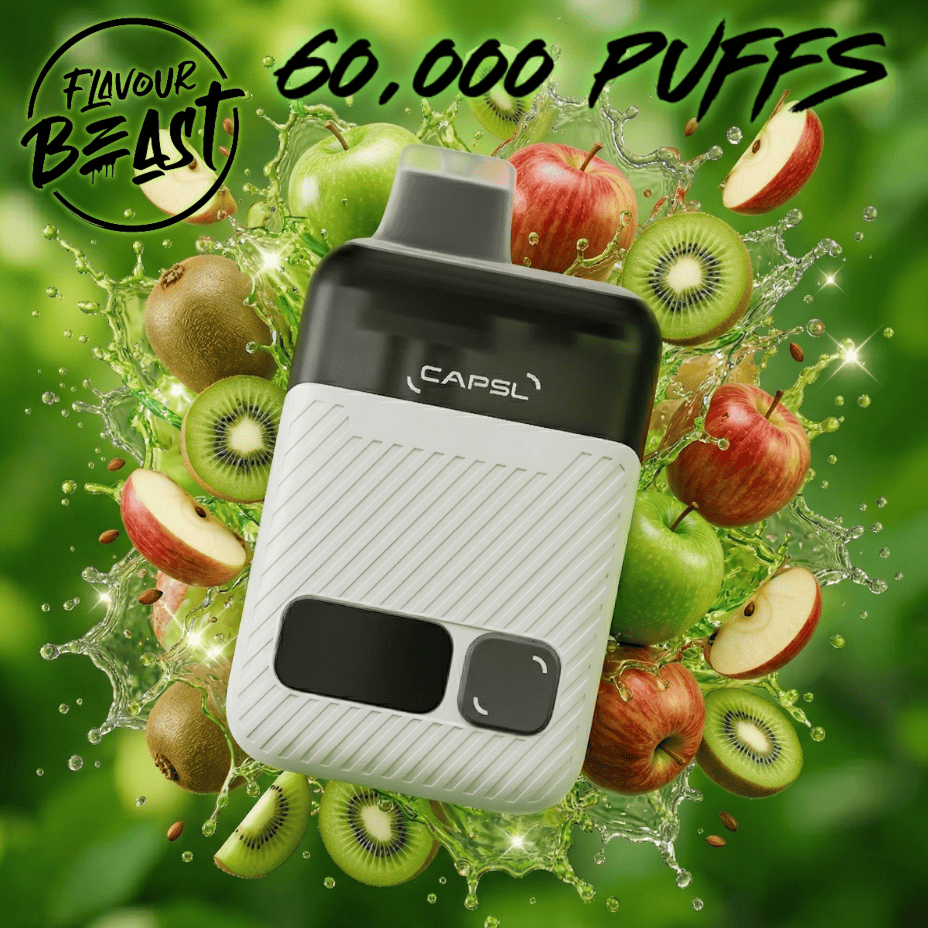 Flavour Beast CAPSL AFX17 60K Disposable Vape-Apple Kiwi Ice Airdrie Vape SuperStore and Bong Shop Alberta Canada